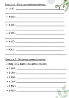 Aperçu - Feuilles d'exercices - Cahier d'autonomie CE1 et CE2 - Page 3