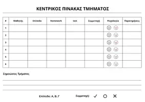 Προεπισκόπηση - Πλάνο μαθήματος / Υλικό για τον εκπαιδευτικό - ΚΕΝΤΡΙΚΟΣ ΠΙΝΑΚΑΣ ΤΜΗΜΑΤΟΣ - Εξώφυλλο