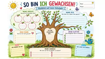 Vorschau - Arbeitsblätter - Reflexion des Schuljahres / mein Schuljahr - Seite 3