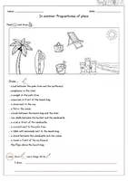Vorschau - Arbeitsblätter - Englisch Grundschule - In Summer - Reading - Prepositions of place - Seite 1