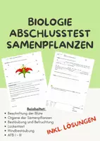 Vorschau - Test - Biologie-Test zum Thema Samenpflanzen - Deckblatt