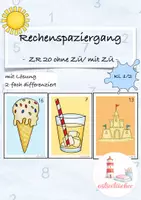 Vorschau - Arbeitsblätter - ZR 20 Addition/ Subtraktion Rechenspaziergang Sommer Klasse 1/2 - Deckblatt