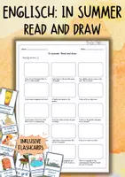 Vorschau - Arbeitsblätter - Englisch Grundschule - In Summer - Reading - Read and draw - Deckblatt