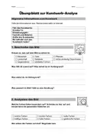 Vorschau - Arbeitsblätter - Kunstwerk-Analyse einfach erklärt: Infoblatt und Arbeitsblatt für den Kunstunterricht - Seite 2