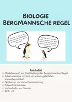 Vorschau - Stundenentwürfe - Modellversuch zur Bergmannschen Regel - Deckblatt