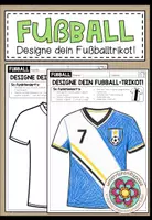 Vorschau - Arbeitsblätter - Designe dein eigenes Fußball-Trikot! (Vorlage) - Deckblatt