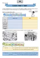 Vorschau - Arbeitsblätter - El uso de saber y poder (Grundlagenmaterial) - Deckblatt