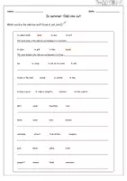 Vorschau - Arbeitsblätter - Englisch Grundschule - In Summer - Vocabulary - Odd one out - Seite 1