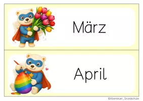 Vorschau - Anderer Materialtyp - Eisbärenklasse Tafelkalender Klassentier Eisbär Superhelden - Seite 3