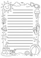 Vorschau - Arbeitsblätter - Schmuckblatt Sommer - Seite 1