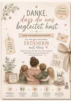 Vorschau - Arbeitsblätter - Abschiedsgeschenk Erzieher und Erzieherin l Kita Abschied l Erinnerung - Seite 1