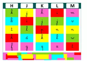 Aperçu - Apprentissages en autonomie - colorcode- Associer majuscules à cursives /scriptes - Page 3
