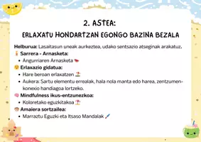 Vista previa - Unidades / Secuencias / Situaciones de Aprendizaje - Uda Magikoa: Udako Mindfulness eta Yoga Haurrentzat - página 3