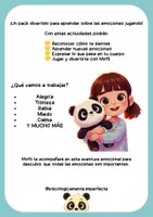 Vista previa - Unidades / Secuencias / Situaciones de Aprendizaje - DESCUBRIENDO MIS EMOCIONES CON MOFLI, EL OSO PANDA. - página 2