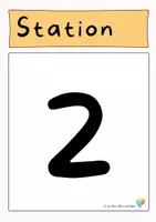 Vorschau - Stationenlernen - Stationskarten Grundschule | Tafelkarten für Stationsarbeit, Lerntheke, Unterrichtsorganisation · kostenloses Freebie - Seite 2