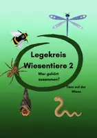 Vorschau - Stundenentwürfe - Wiesentiere entdecken | Legekreis mit Sachwissen Teil 2 - Deckblatt