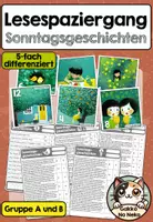 Vorschau - Arbeitsblätter - Growing Bundle Lesespaziergänge - Seite 1