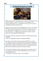 Vorschau - Arbeitsblätter - Petites histoires - La folie de la Coupe du Monde - Seite 1