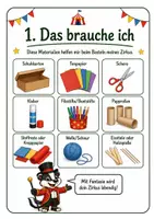 Vorschau - Mal- und Bastelvorlagen - Mein Zirkus im Schuhkarton – Bastelheft mit Figuren & Requisiten (inkl. SW‑Version) - Seite 3