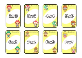 Vista previa - Juegos / Gamificación - Juego cartas tablas de multiplicar - Portada