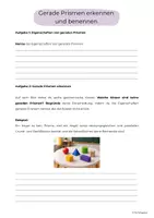 Vorschau - Arbeitsblätter - Gerade Prismen – Komplettpaket Klasse 7/8 - Seite 3