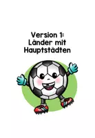 Vorschau - Arbeitsblätter - FUßBALL WM 2026: Teilnehmerländer & Hauptstädte (Kartenarbeit) - Seite 1