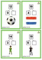 Voorbeeld - splitsen tot 20 speurtocht voetbal - Voorblad