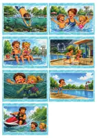 Vorschau - Spiele - Baderegeln | Belehrung – 15 Bildkarten & Satzkarten | Schülermaterial - Seite 3