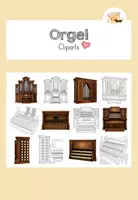 Vorschau - selbst erstellte Cliparts/Grafiken - Orgel: Cliparts - Deckblatt