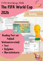Vorschau - Arbeitsblätter - Reading: The FIFA World Cup 2026 - Introduction - Deckblatt