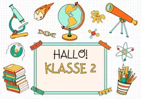 Vorschau - Präsentationen/Tafelbilder - Begrüßung Abschied bilingualer Unterricht - Seite 1