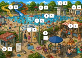 Vorschau - Stundenentwürfe - Lesespurgeschichte Sommer - Chaos im Freibad - Seite 2