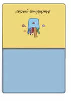 Vista previa - Manualidades / Dibujos para colorear - Tarjeta para la Maestra: ¡Gracias por ayudarme a crecer! - página 1