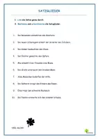 Vorschau - Arbeitsblätter - Satzglieder Wiederholung - Deckblatt