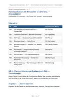 Vorschau - Stundenentwürfe - Unterrichtsentwurf Kommunikation bei Demenz G-11 - Deckblatt