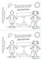 Vorschau - Arbeitsblätter - Mini-Heftchen: Sommer - 4. Klasse (25 Arbeitsblätter) - Seite 1