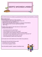 Vorschau - Mal- und Bastelvorlagen - soziales Lernen - Werte wachsen lassen - Seite 1
