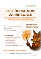 Vorschau - Spiele - Die Füchse vom Zauberwald - Kindgerechtes Deduktions- & Rollenspiel für Ganztag, Schule und Betreuung - Deckblatt