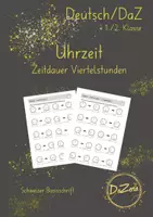 Vorschau - Unterrichtsreihen - Zeitdauer: Arbeitsblätter Viertelstunden - Deckblatt