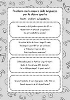 anteprima - Esercizi - Problemi con le misure di lunghezza classe quarta - Pagina 1
