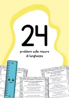 anteprima - Esercizi - Problemi con le misure di lunghezza classe quarta - Pagina di copertina
