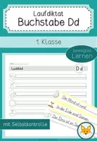 Vorschau - Arbeitsblätter - Laufdiktat Buchstabe Dd für die 1. Klasse - Deckblatt