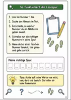Vorschau - Arbeitsblätter - Lesespurgeschichte Klasse 3-4: Schulgarten - Seite 1