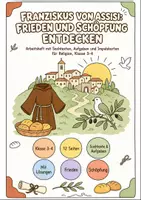 Vorschau - Arbeitsblätter - Franz von Assisi Klasse 3-4: Religion - Deckblatt