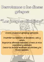 Vista previa - Unidades / Secuencias / Situaciones de Aprendizaje - Derrotamos a los dioses griegos (atletismo) - Portada