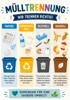 Vorschau - Poster - Mülltrennung - Schilder - Deckblatt