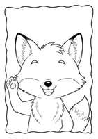 Vorschau - Mal- und Bastelvorlagen - Kunst 1/2 – Sommerfuchs Malvorlage - Seite 2