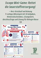 Vorschau - Arbeitsblätter - Escape Mini-Games Humanbiologie – 3 Rätselstunden zu Immunsystem, Verdauung, Atmung und Blutkreislauf - Seite 1