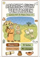 Vorschau - Arbeitsblätter - Abraham Klasse 3-4: Vertrauen Sachtexte - Deckblatt