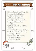 Vorschau - Arbeitsblätter - St. Martin Klasse 3-4: Unterrichtsreihe - Seite 1